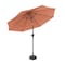 Pure Garden 10Ft Outdoor Tilting Umbrella and Base, Terracotta 50-100-TCB - alternate 4
